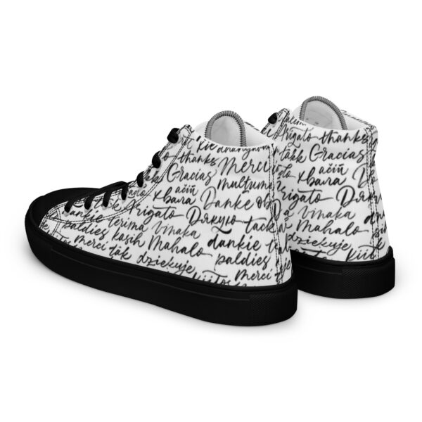 Men’s Appreciation high top canvas shoes - Image 3