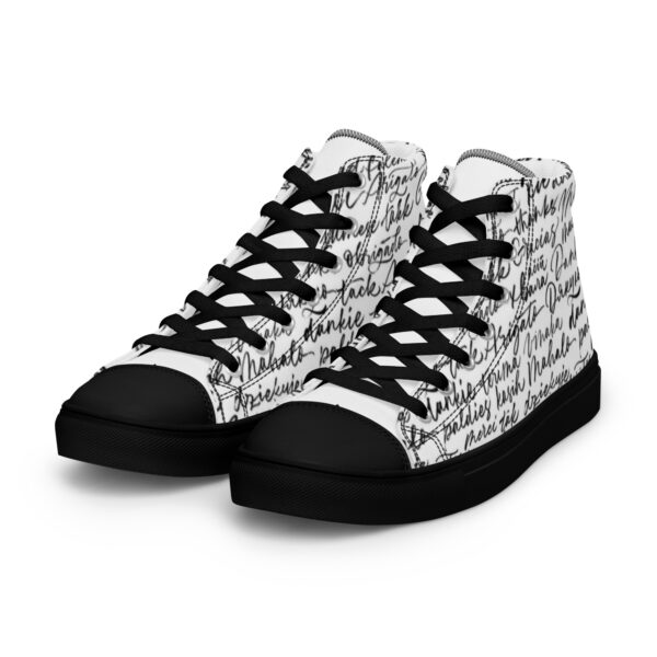 Men’s Appreciation high top canvas shoes - Image 4