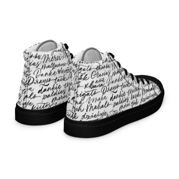 Men’s Appreciation high top canvas shoes - Image 8