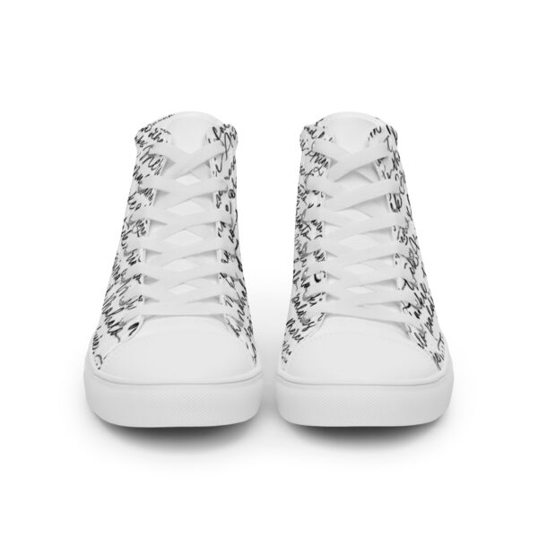 Men’s Appreciation high top canvas shoes - Image 14