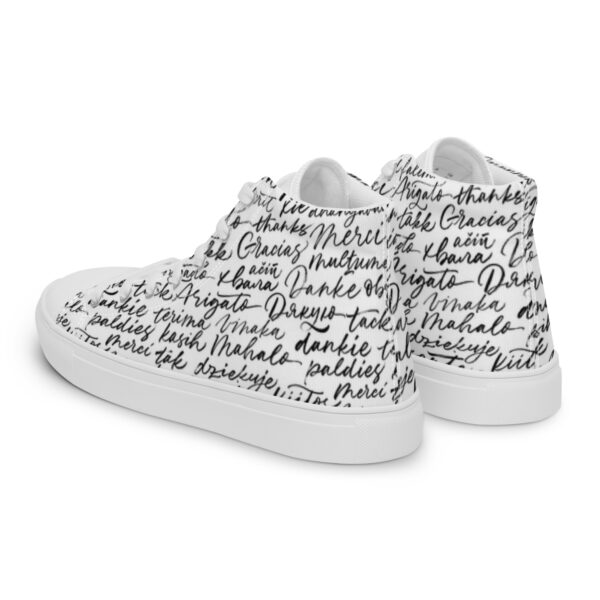 Men’s Appreciation high top canvas shoes - Image 12