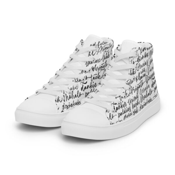 Men’s Appreciation high top canvas shoes - Image 13