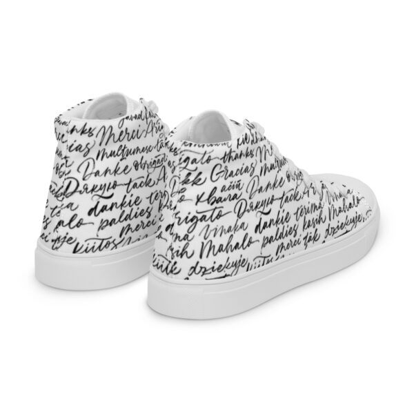 Men’s Appreciation high top canvas shoes - Image 17