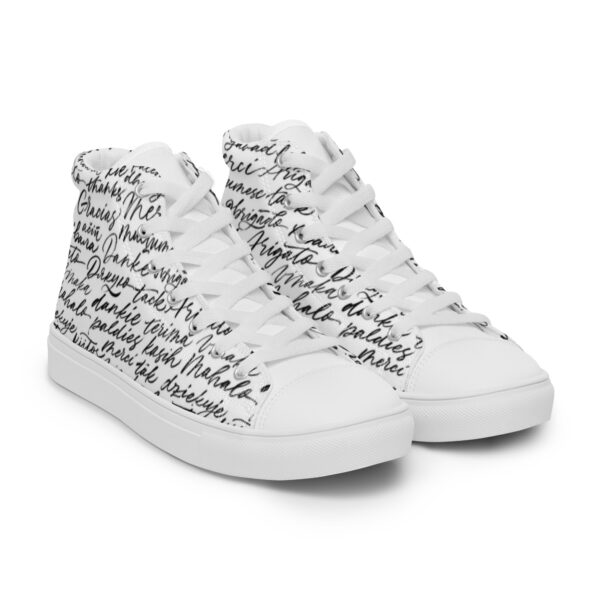 Men’s Appreciation high top canvas shoes - Image 18